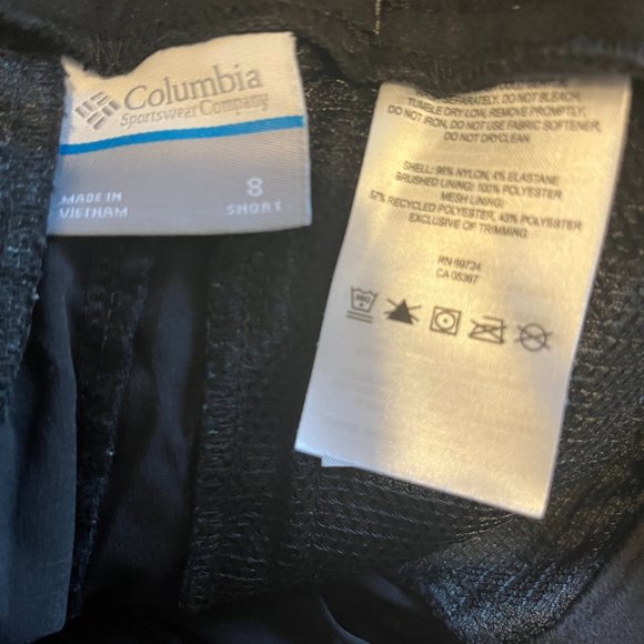 COLUMBIA | Women's Omni-Shield Advanced Repellency Zipoff Pants Black Size 8 - Picture 14 of 15